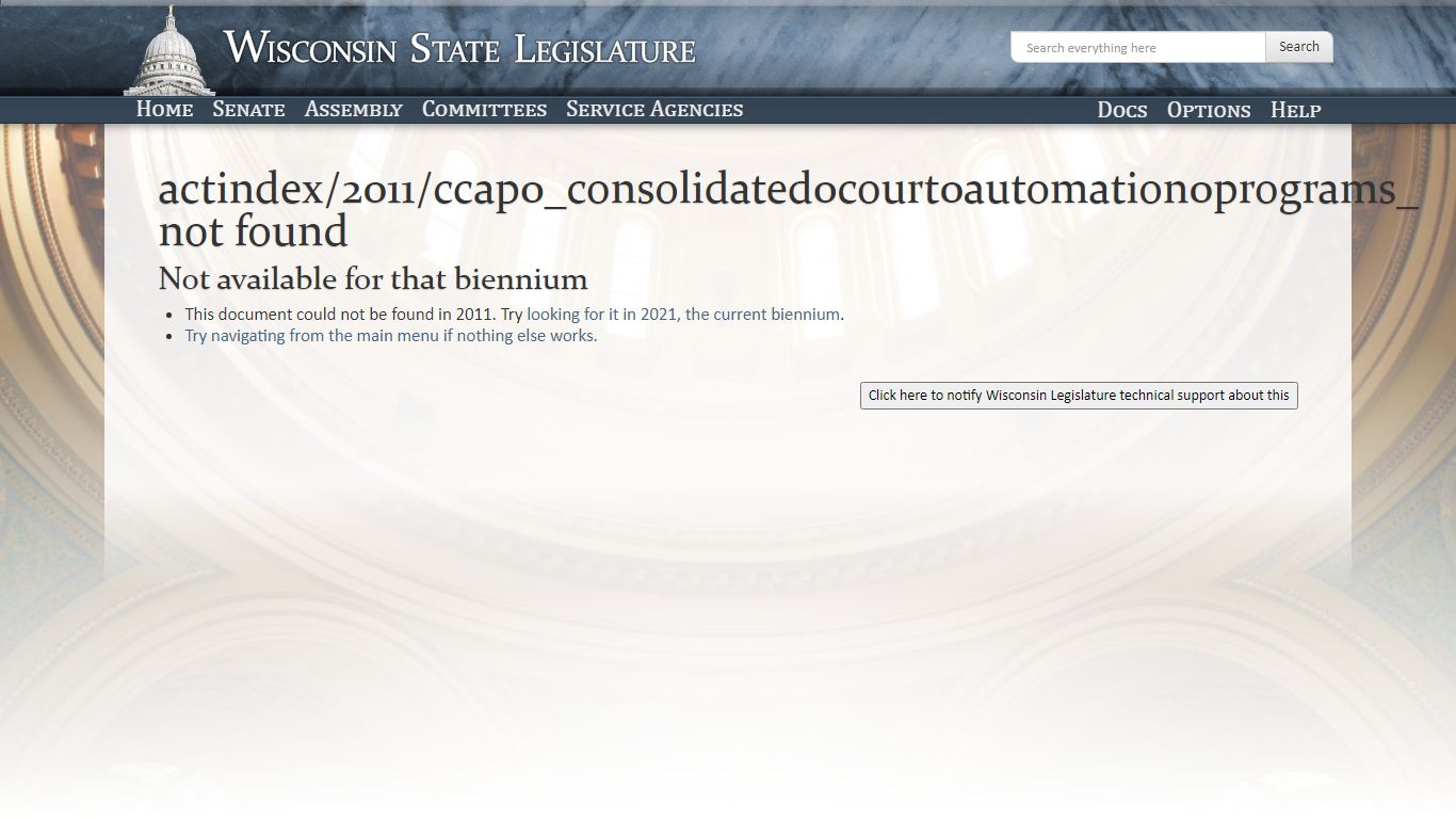 Wisconsin Legislature: CCAP (Consolidated Court Automation Programs)